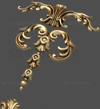 3D model 3d stl model of decorative door trim (STL)